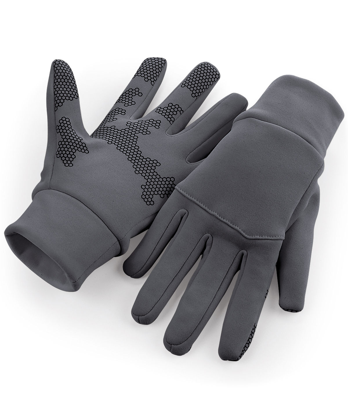 Softshell sports tech gloves - Graphite Grey