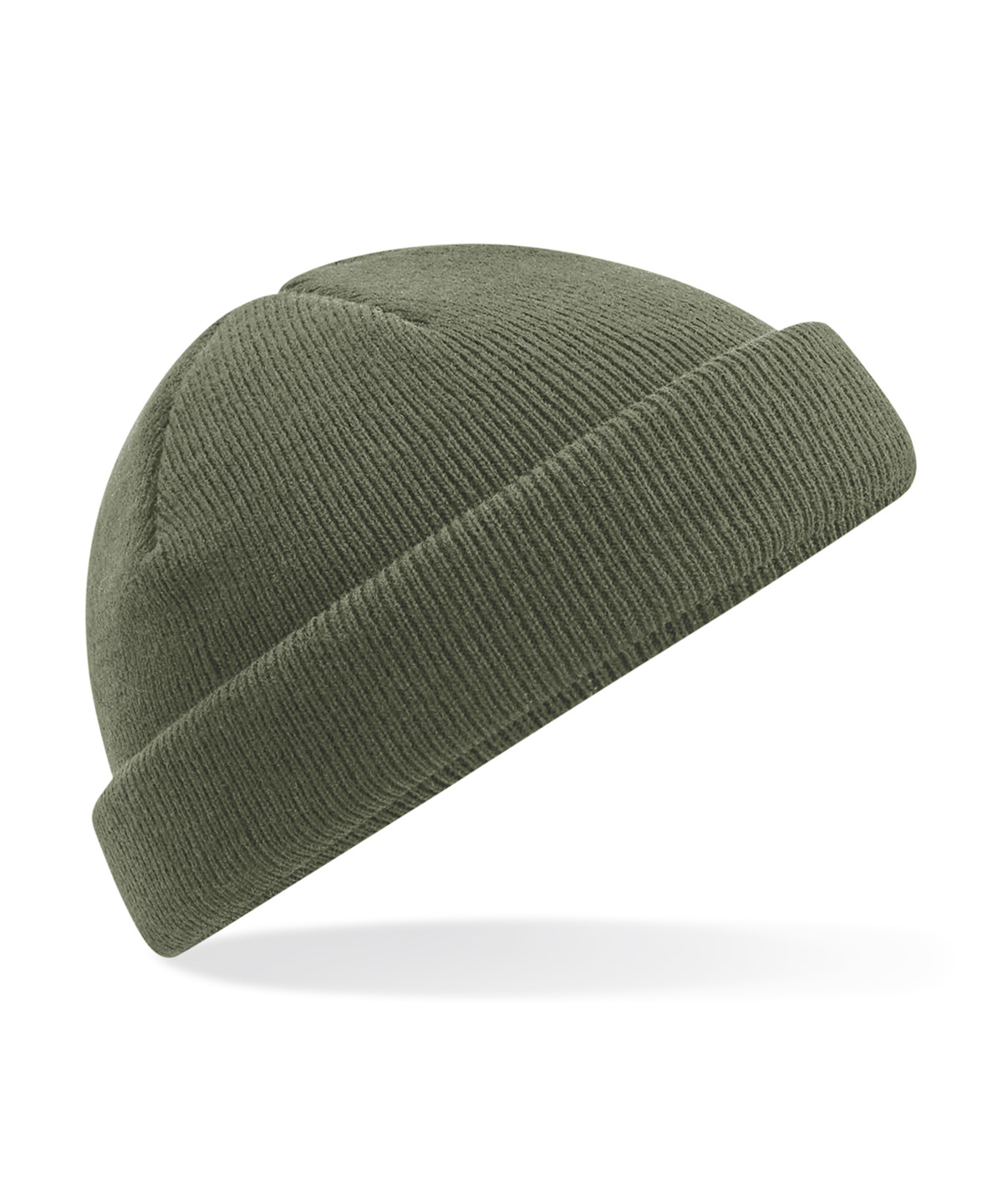 Recycled mini fisherman beanie - Olive Green
