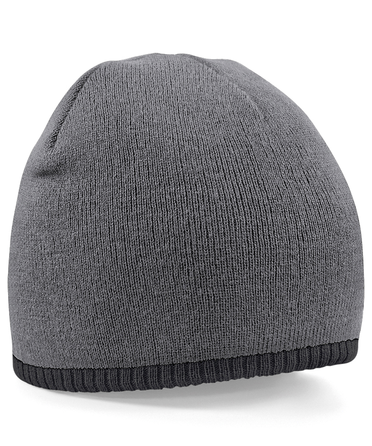 Two-tone pull-on beanie - Graphite Grey/Black