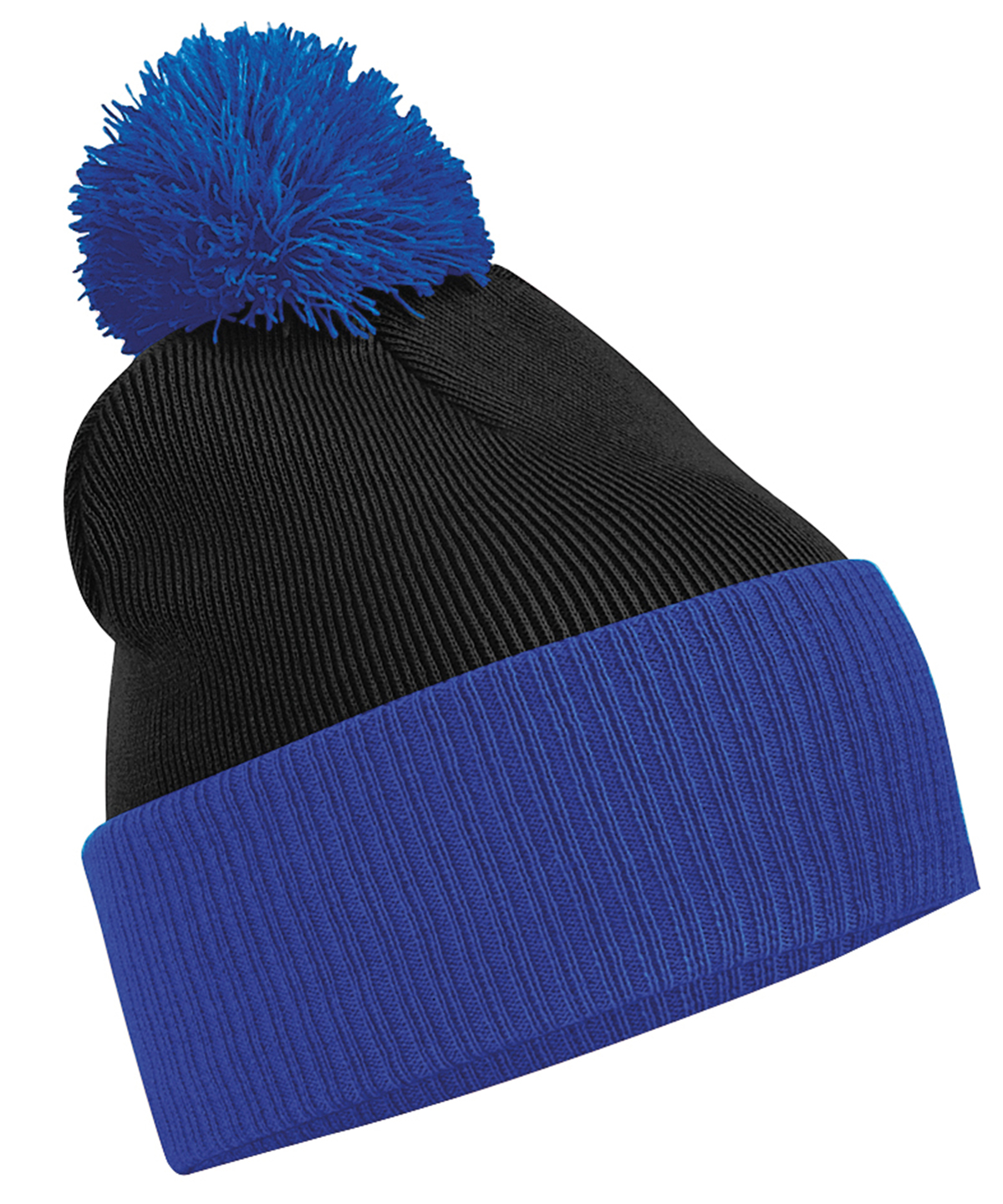 Snowstar® two-tone beanie - Black/Bright Royal