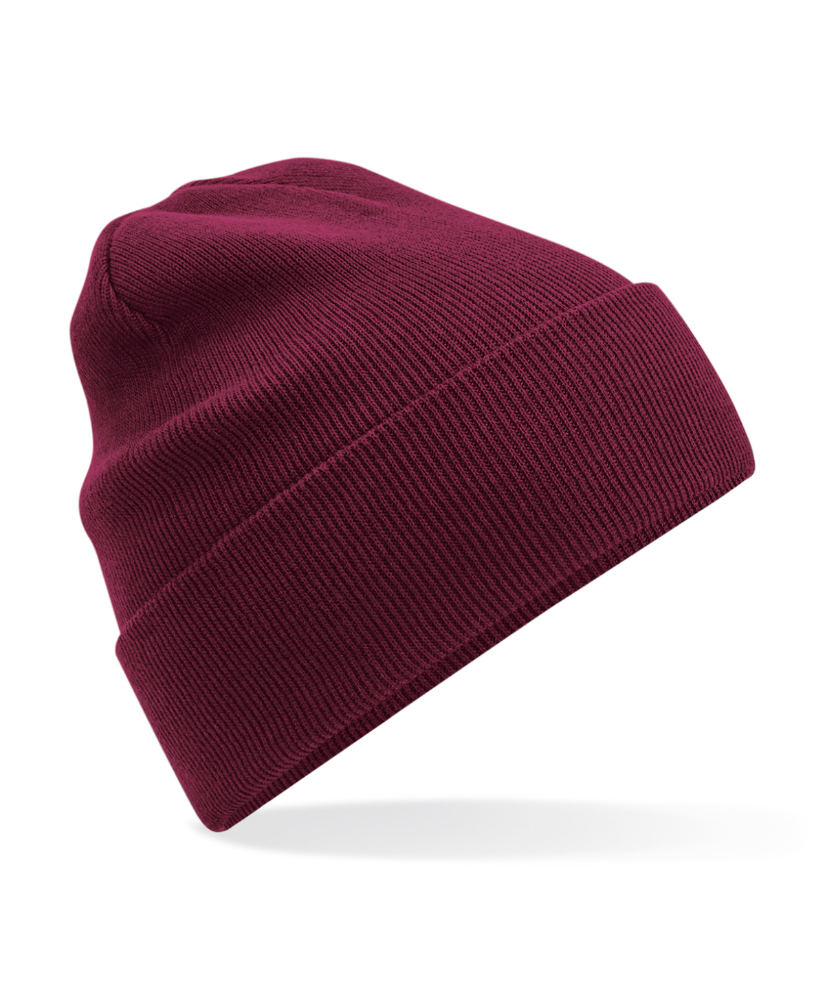 Organic cotton original cuffed beanie - Burgundy