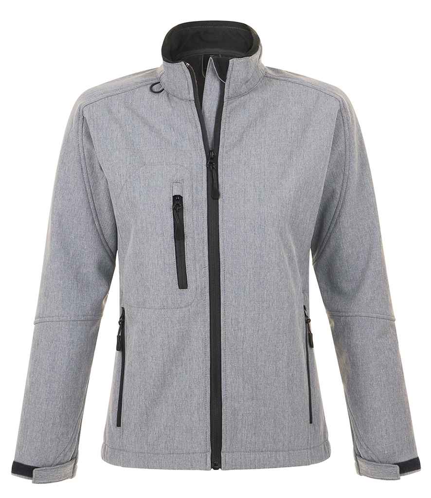 SOL'S Ladies Roxy Soft Shell Jacket - Grey Marl
