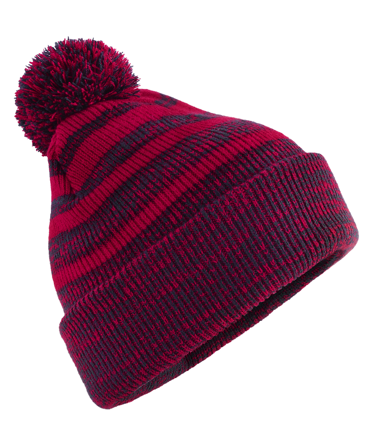 Team stripe beanie - Red/Navy
