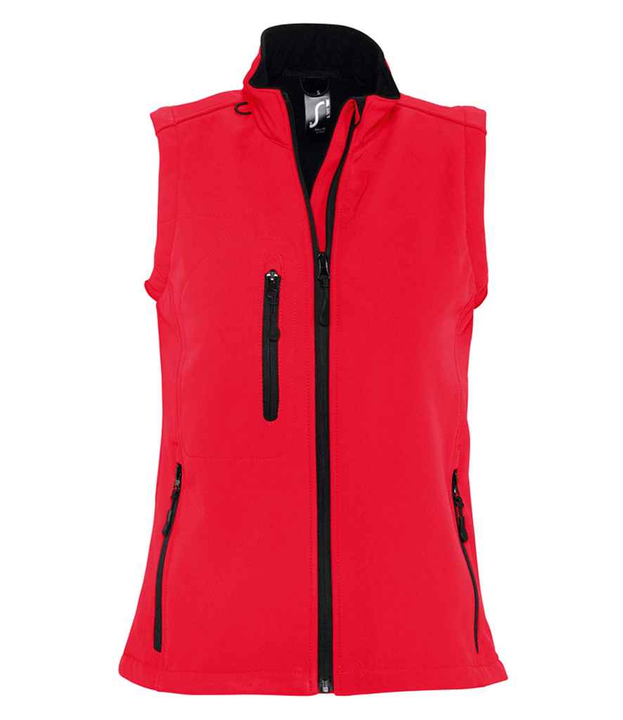 SOL'S Ladies Rallye Soft Shell Bodywarmer - Red