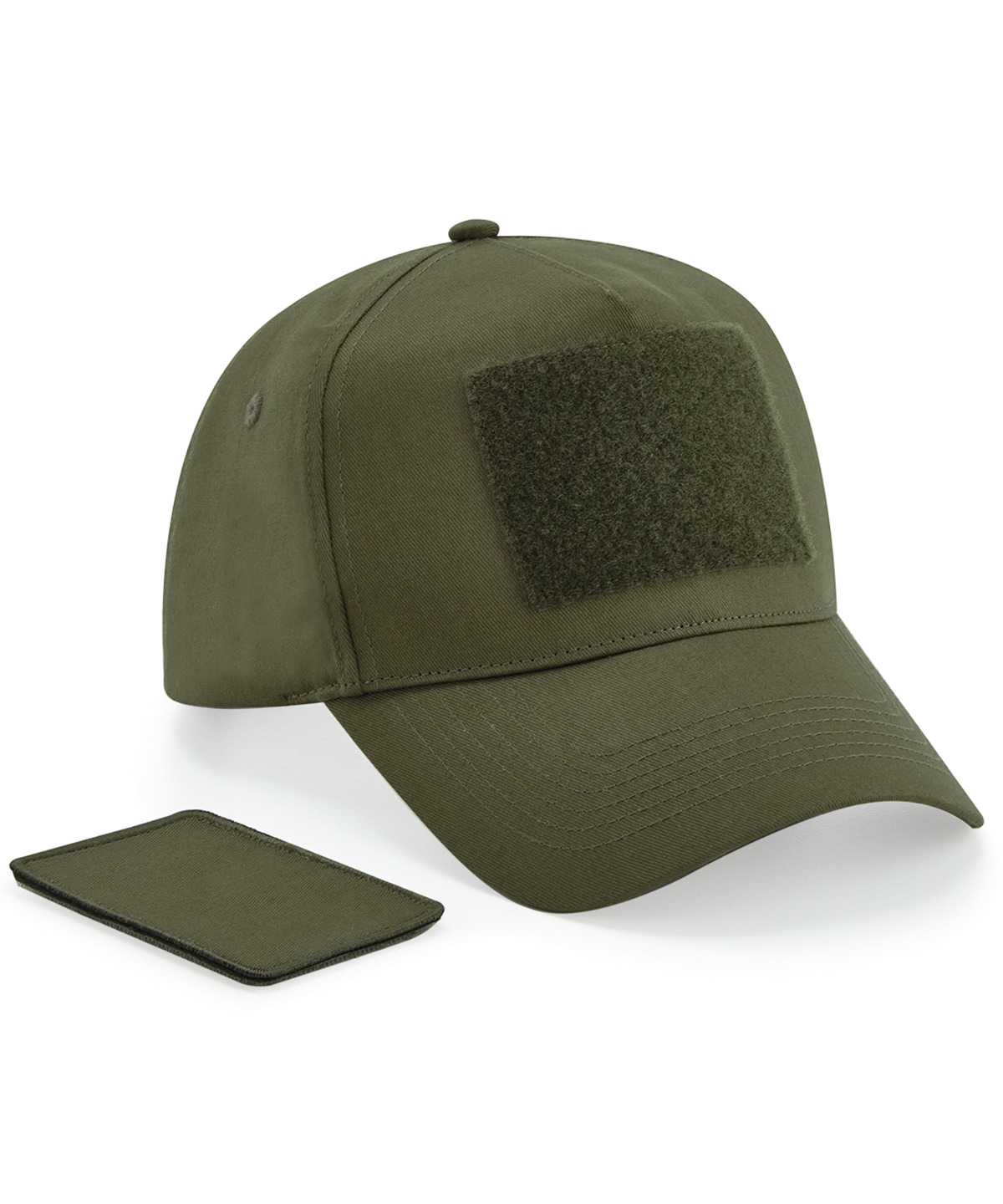 Removable patch 5-panel cap - Military Green