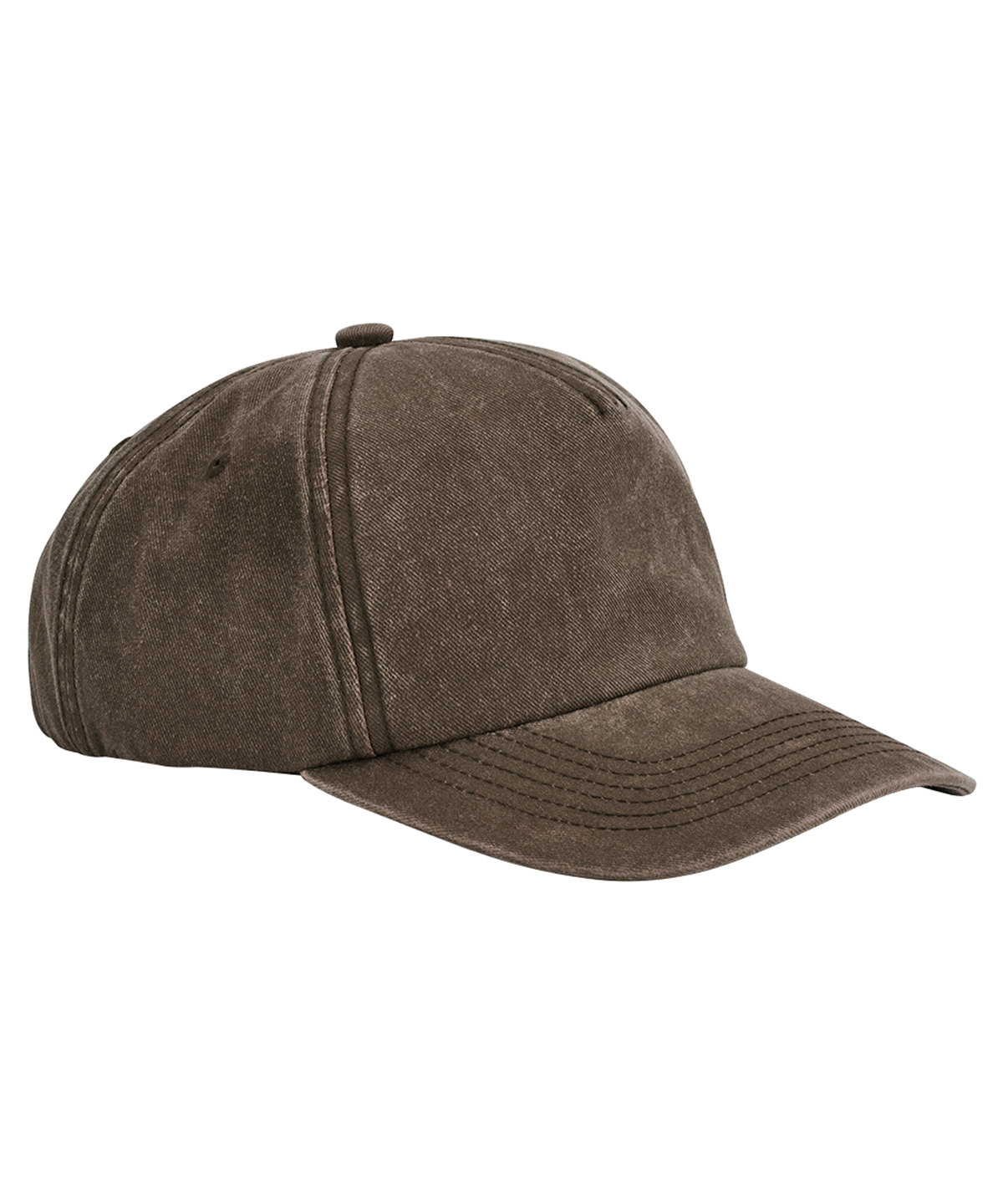 Relaxed 5-panel vintage cap - Vintage Brown