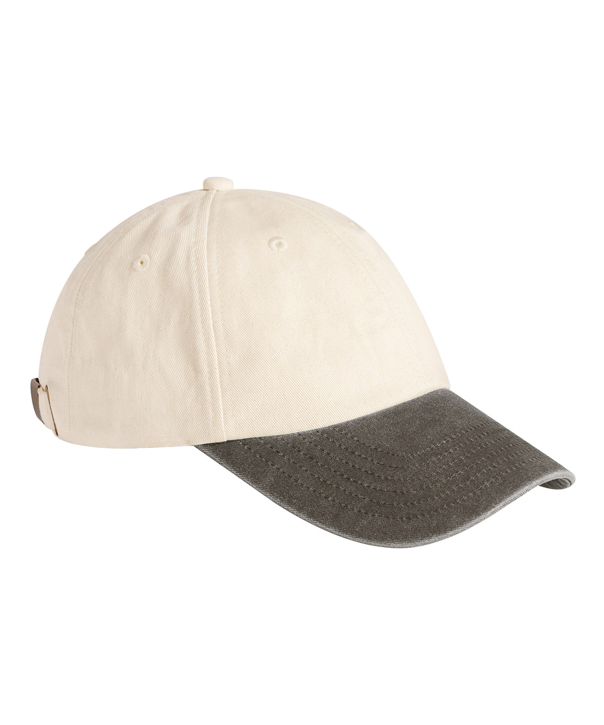 Contrast peak low-profile vintage cap - Natural/Vintage Brown