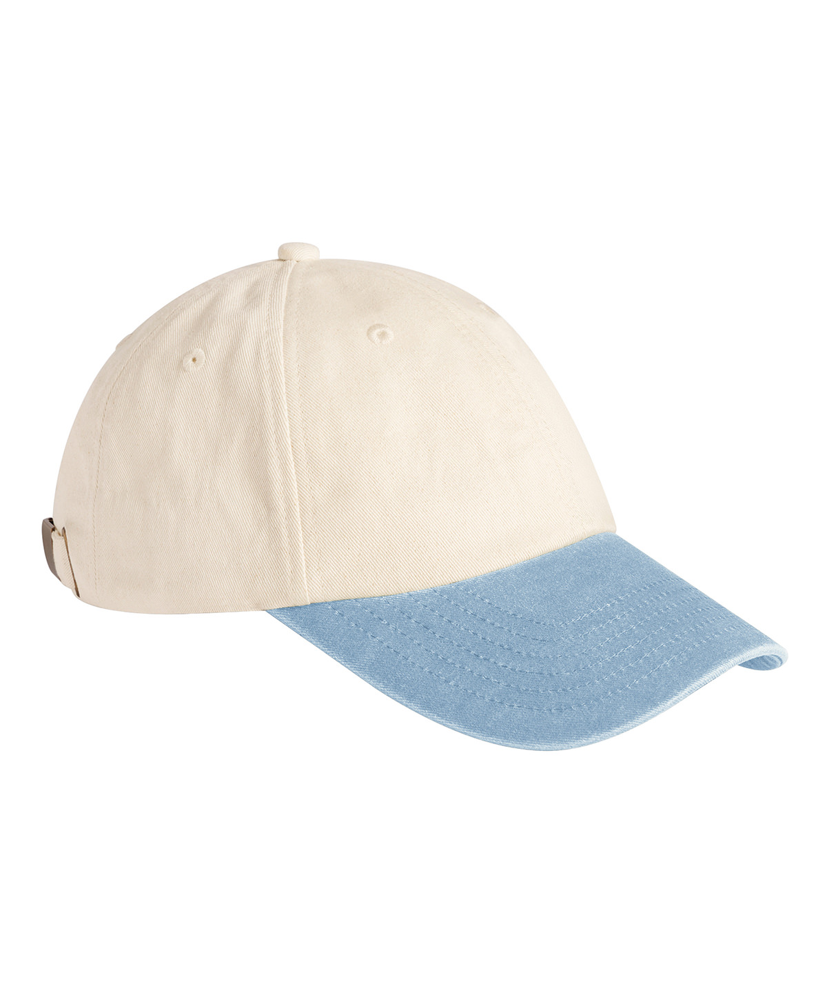 Contrast peak low-profile vintage cap - Natural/Vintage Light Blue