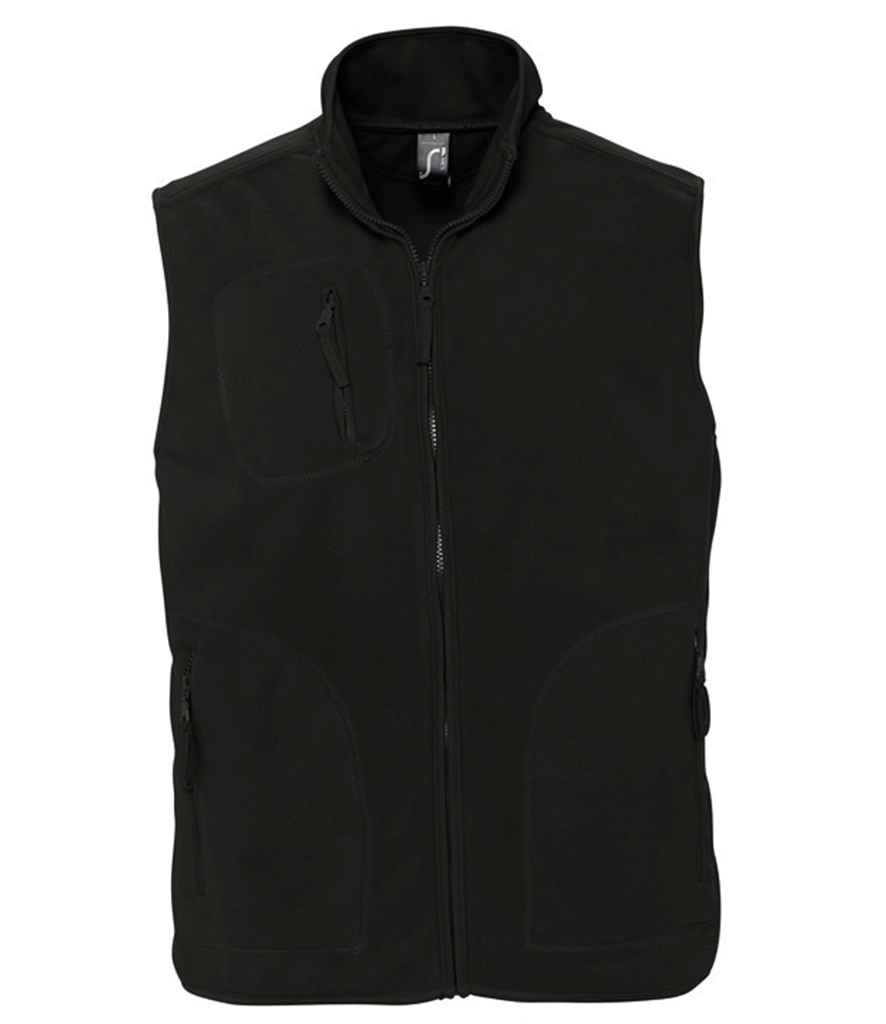 SOL'S Unisex Norway Fleece Bodywarmer - Black