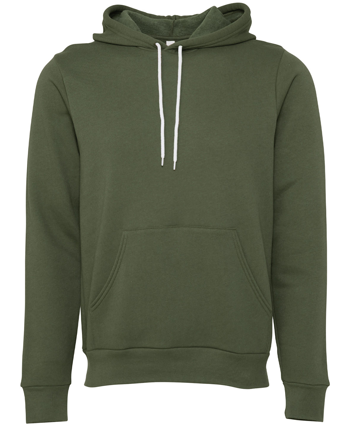 Unisex polycotton fleece pullover hoodie - Military Green