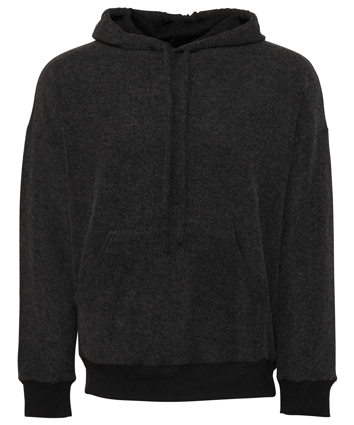 Unisex sueded fleece pullover hoodie - Black Heather