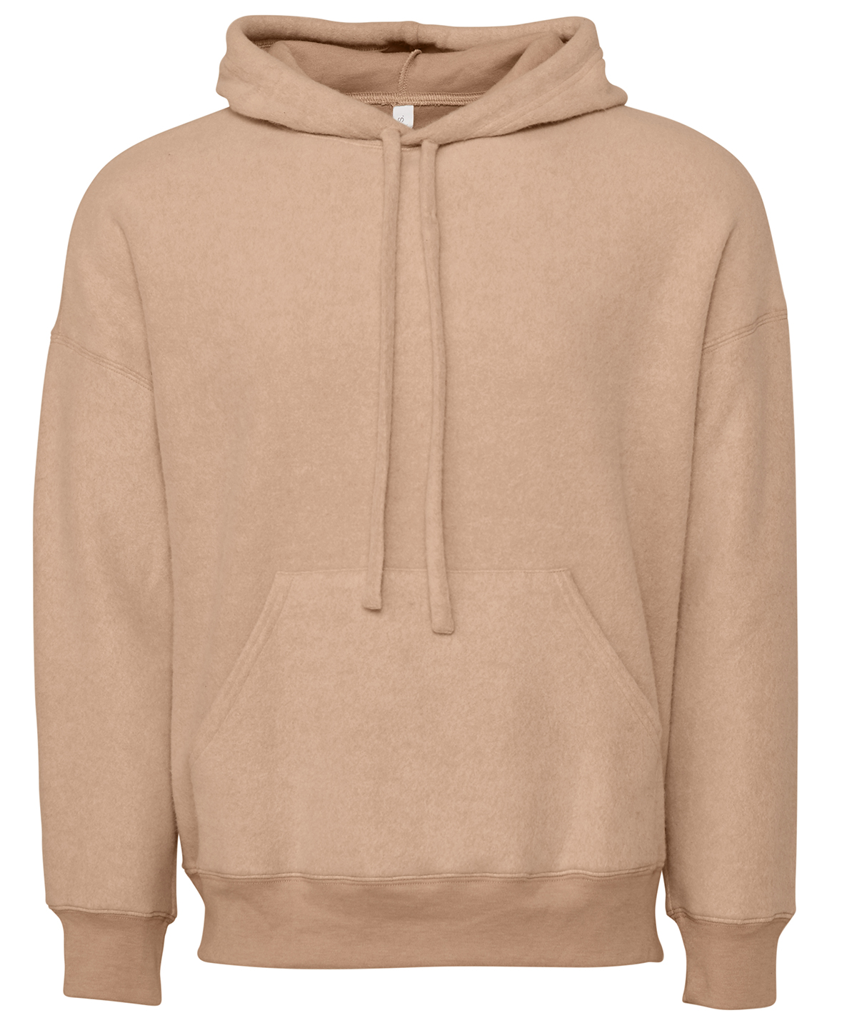 Unisex sueded fleece pullover hoodie - Heather Oatmeal