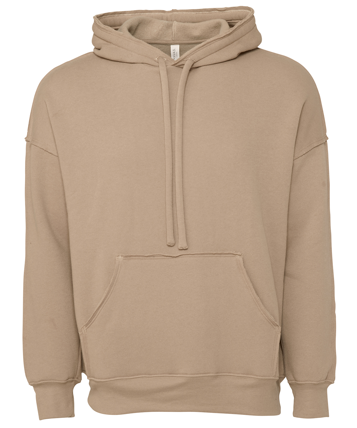 Unisex raw-seam hoodie - Tan
