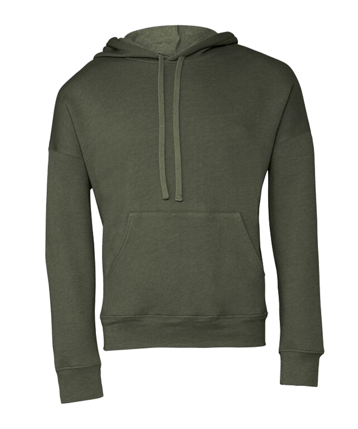 Unisex sponge fleece pullover DTM hoodie - Military Green