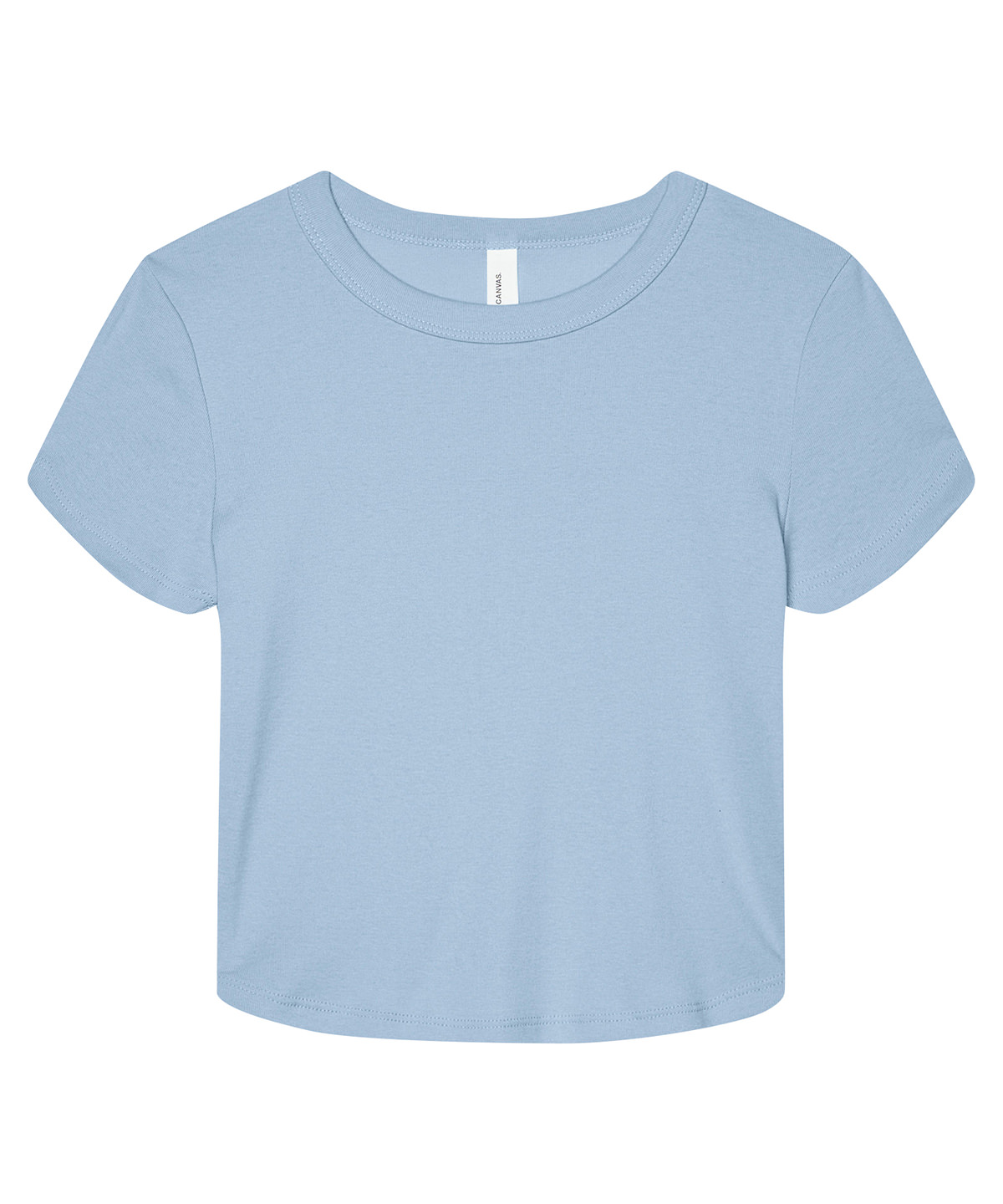 Women’s micro rib baby t-shirt - Solid Baby Blue Blend