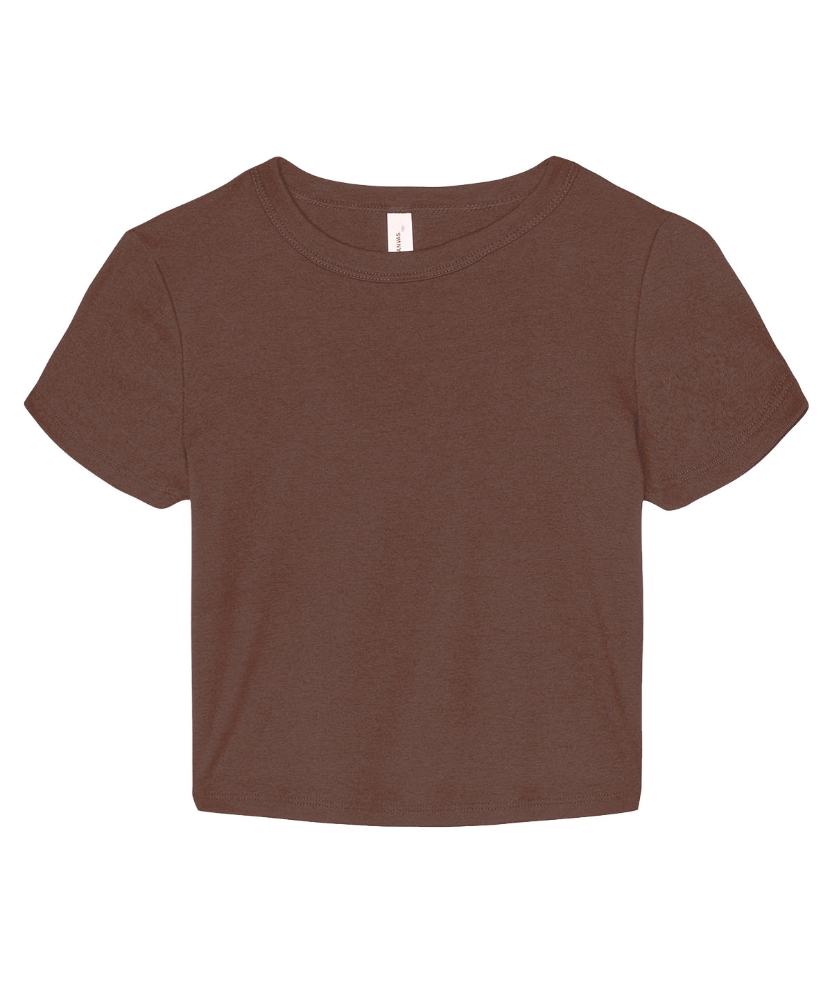 Women’s micro rib baby t-shirt - Solid Cocoa Blend