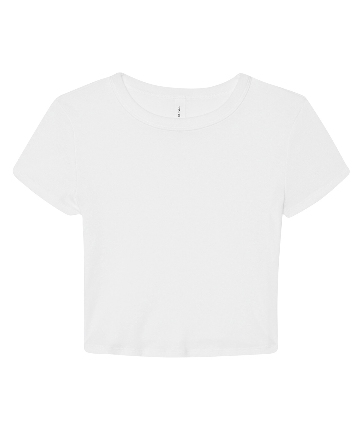 Women’s micro rib baby t-shirt - Solid White Blend