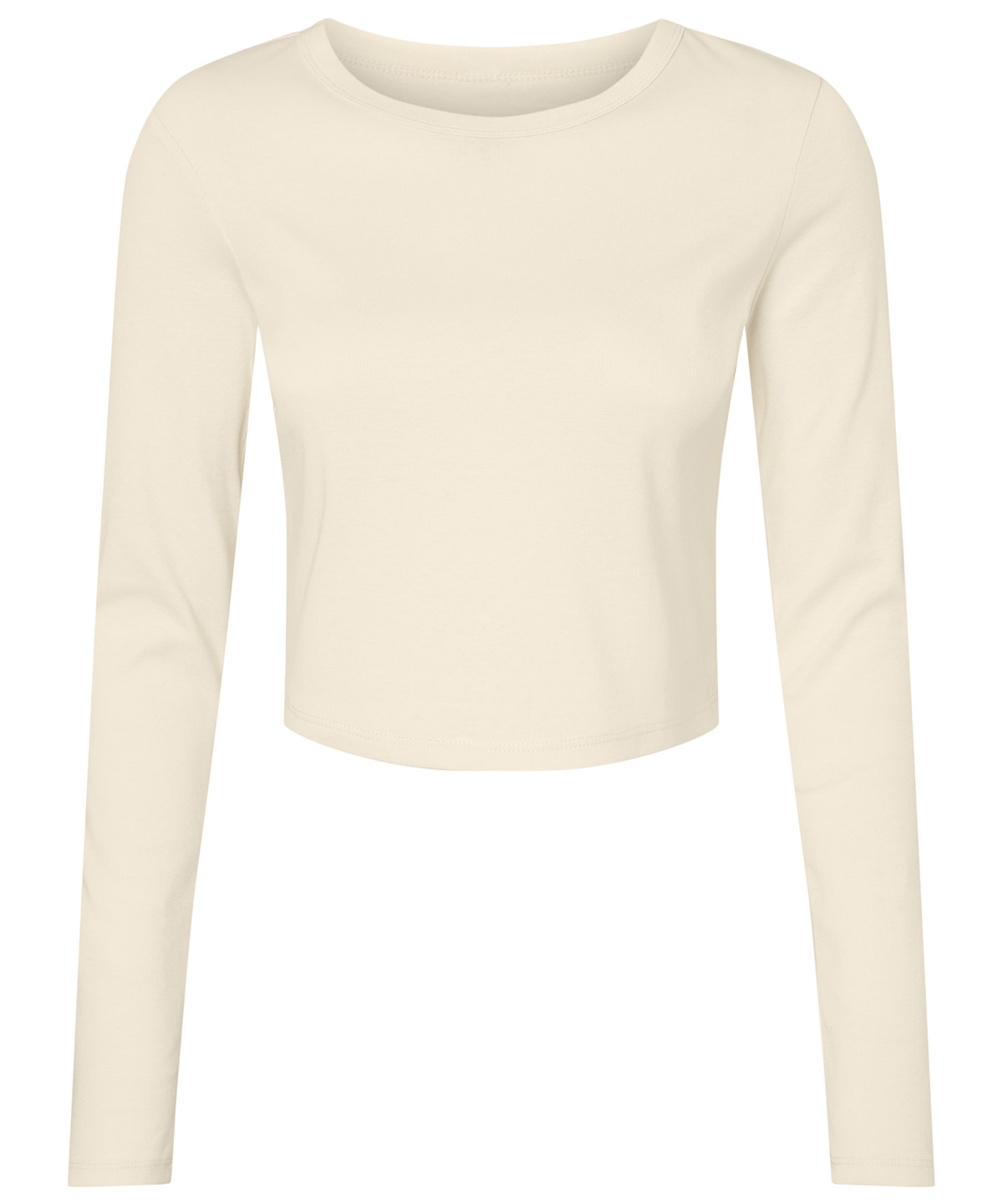 Women’s micro rib long sleeve baby t-shirt - Solid Natural Blend