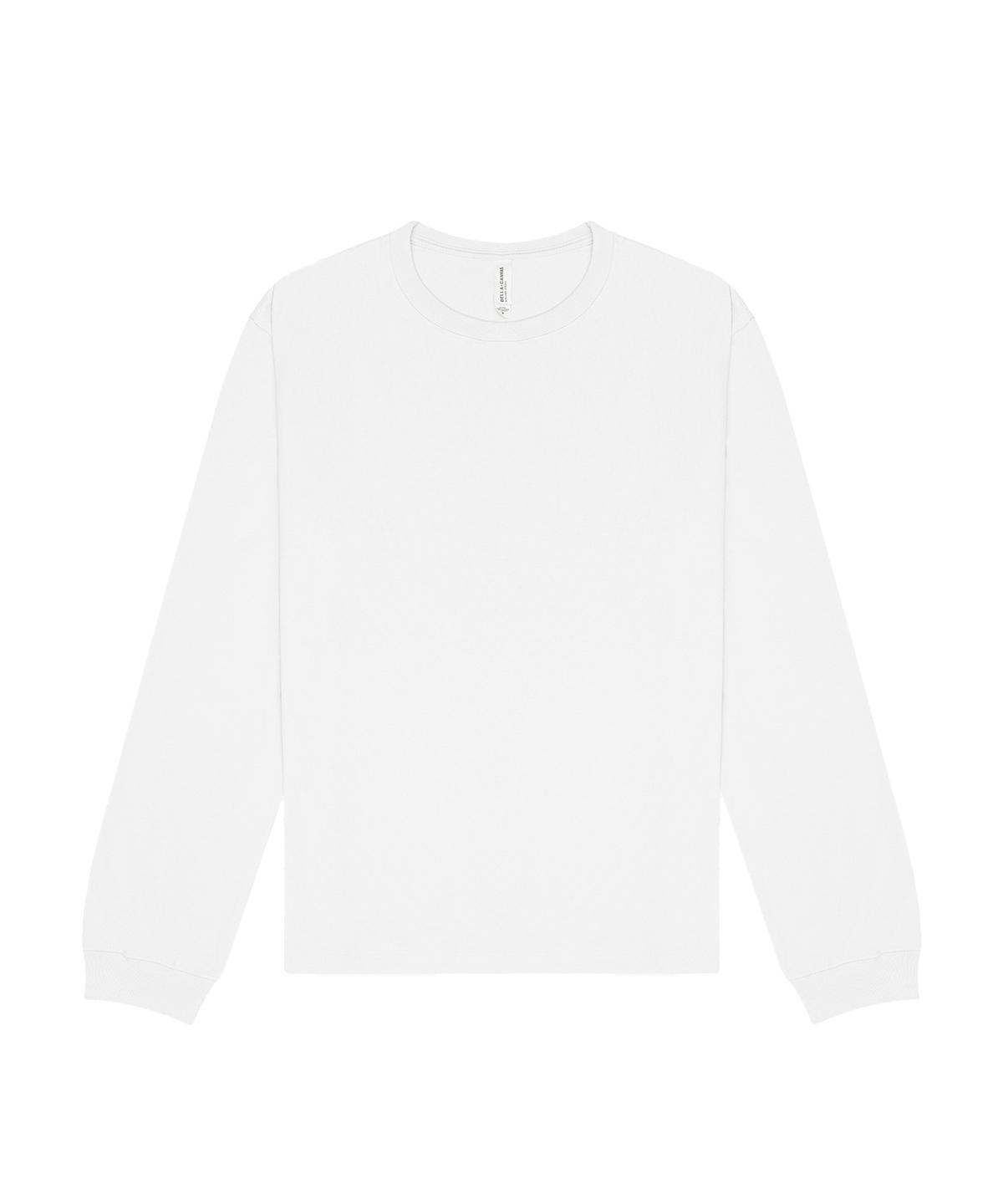 Unisex long sleeve heavy tee - White