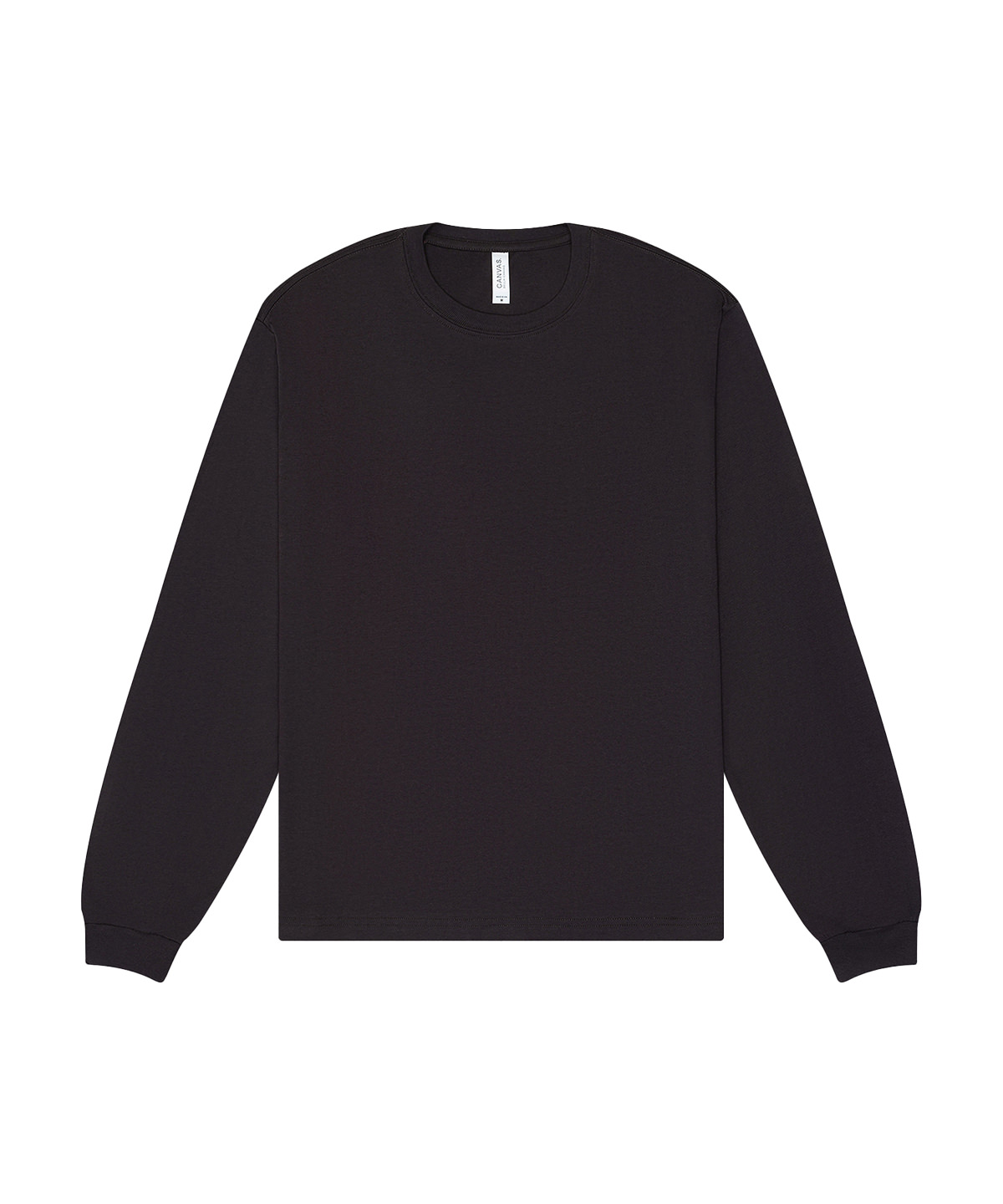 Unisex heavy boxy long sleeve tee - Dark Grey
