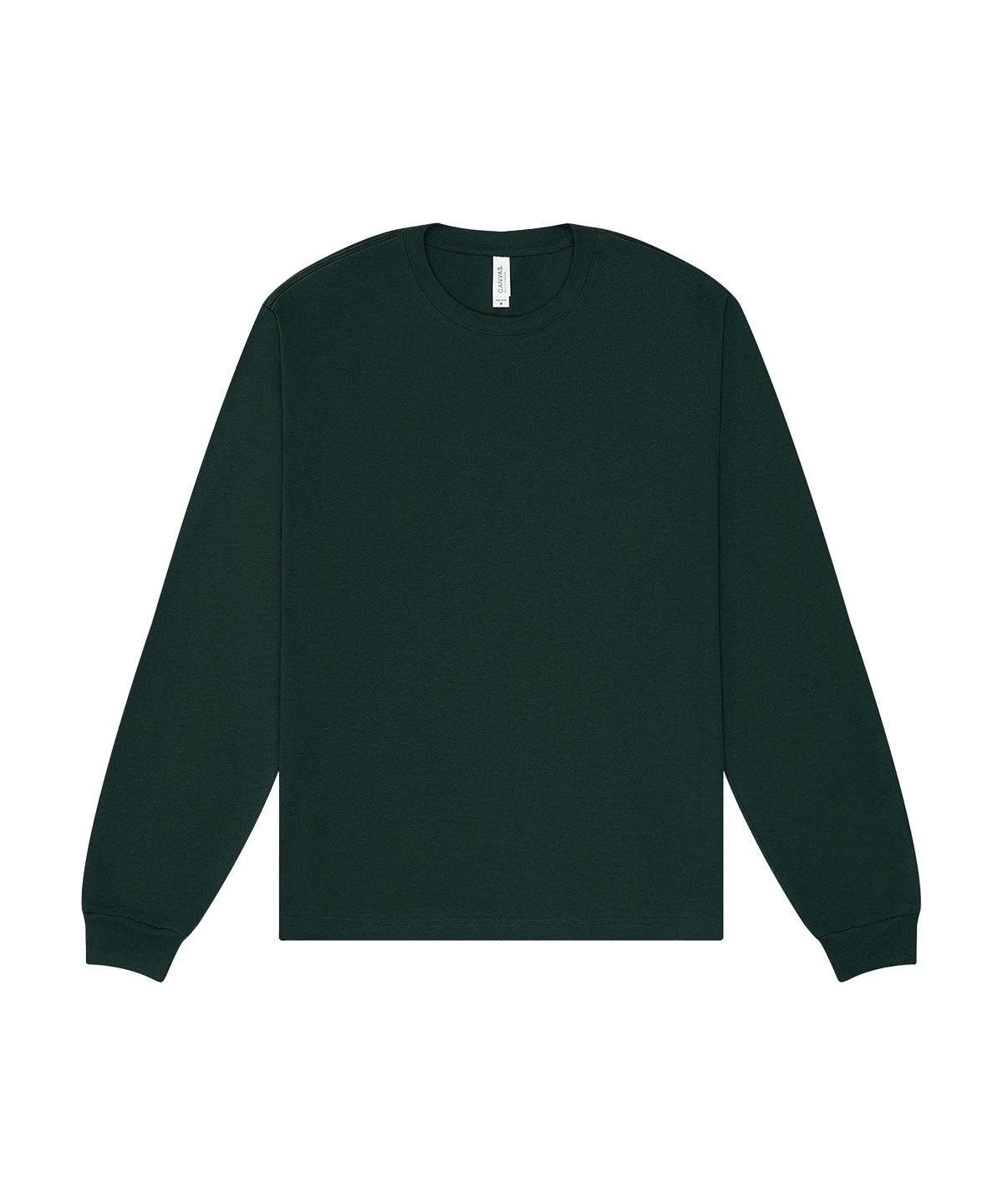 Unisex heavy boxy long sleeve tee - Forest