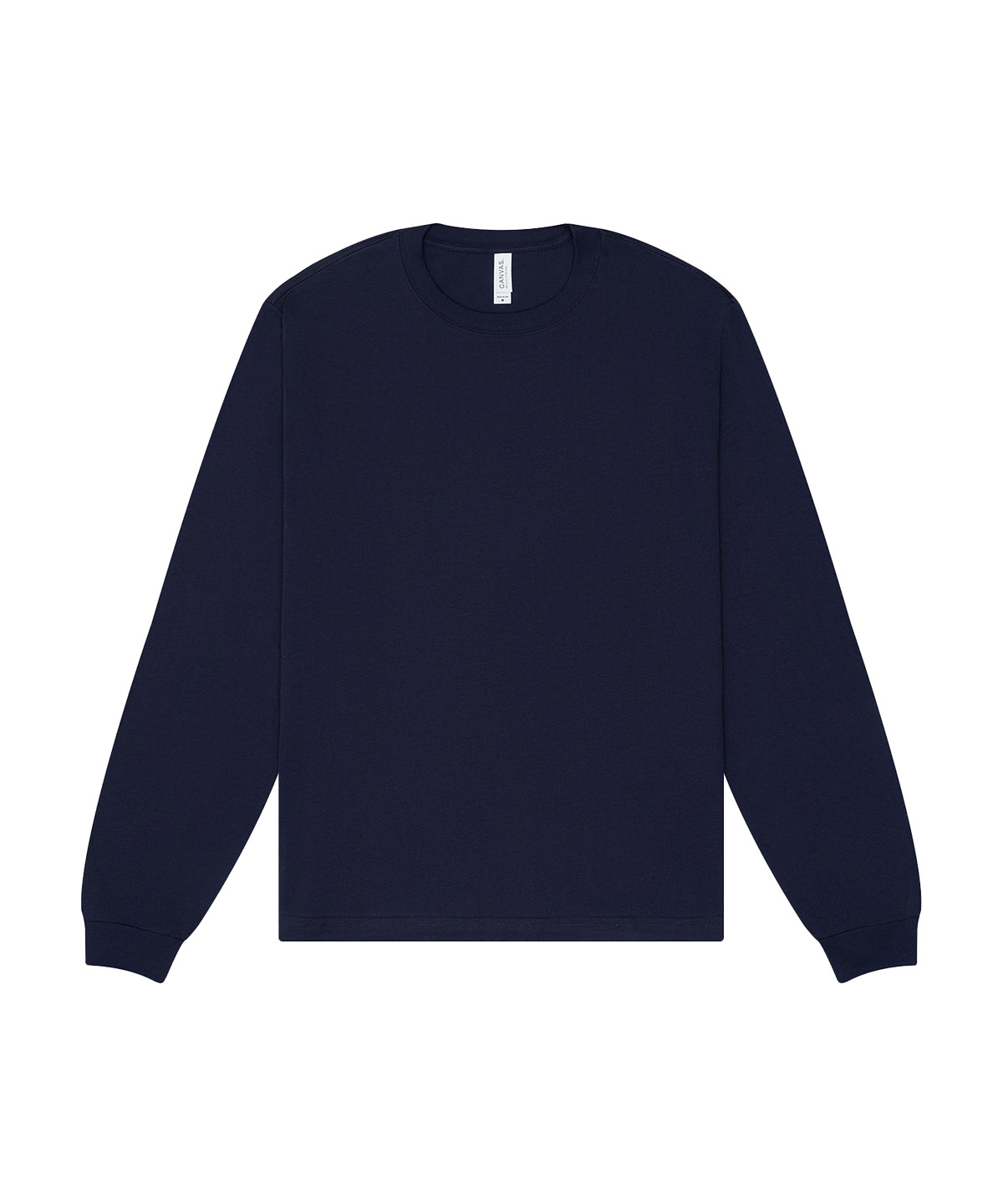 Unisex heavy boxy long sleeve tee - Navy