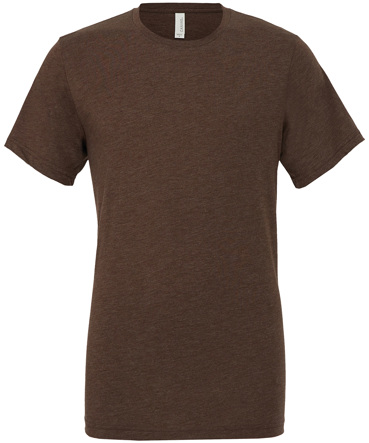 Unisex triblend crew neck t-shirt - Brown Triblend