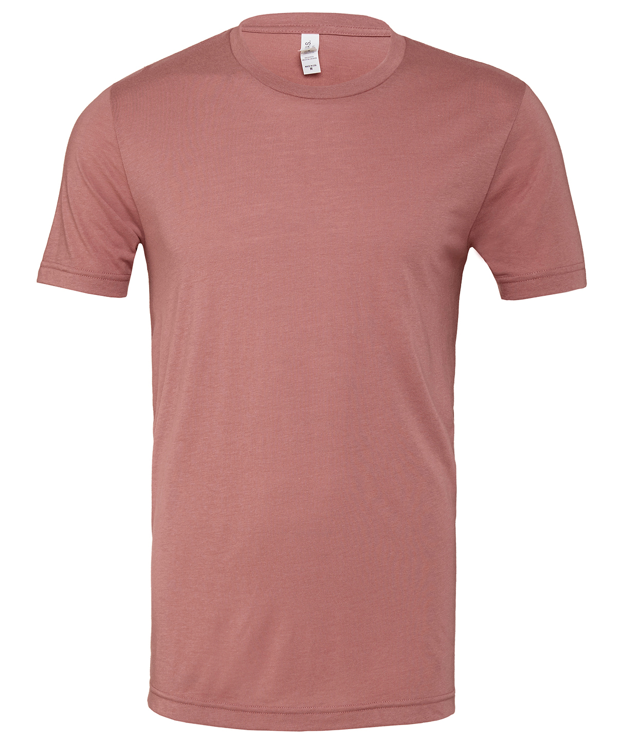 Unisex triblend crew neck t-shirt - Mauve Triblend