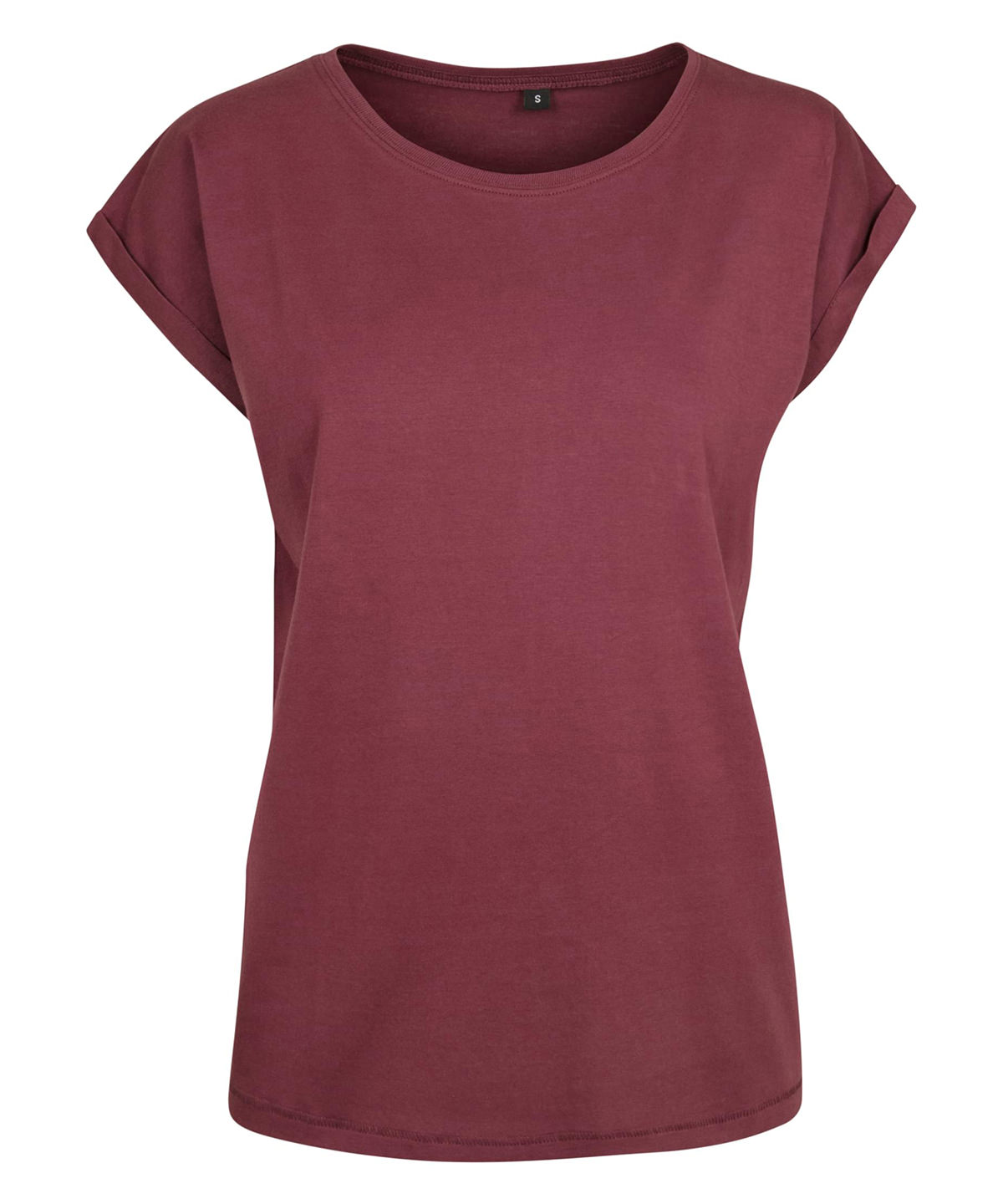 Women's extended shoulder tee - Cherry