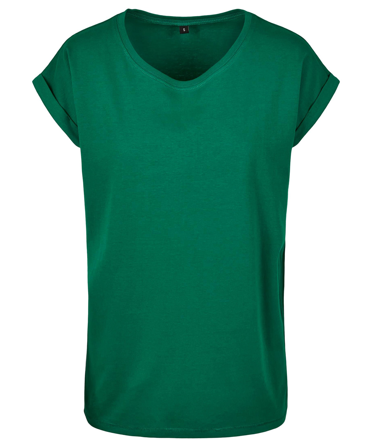 Women's extended shoulder tee - Forest Green