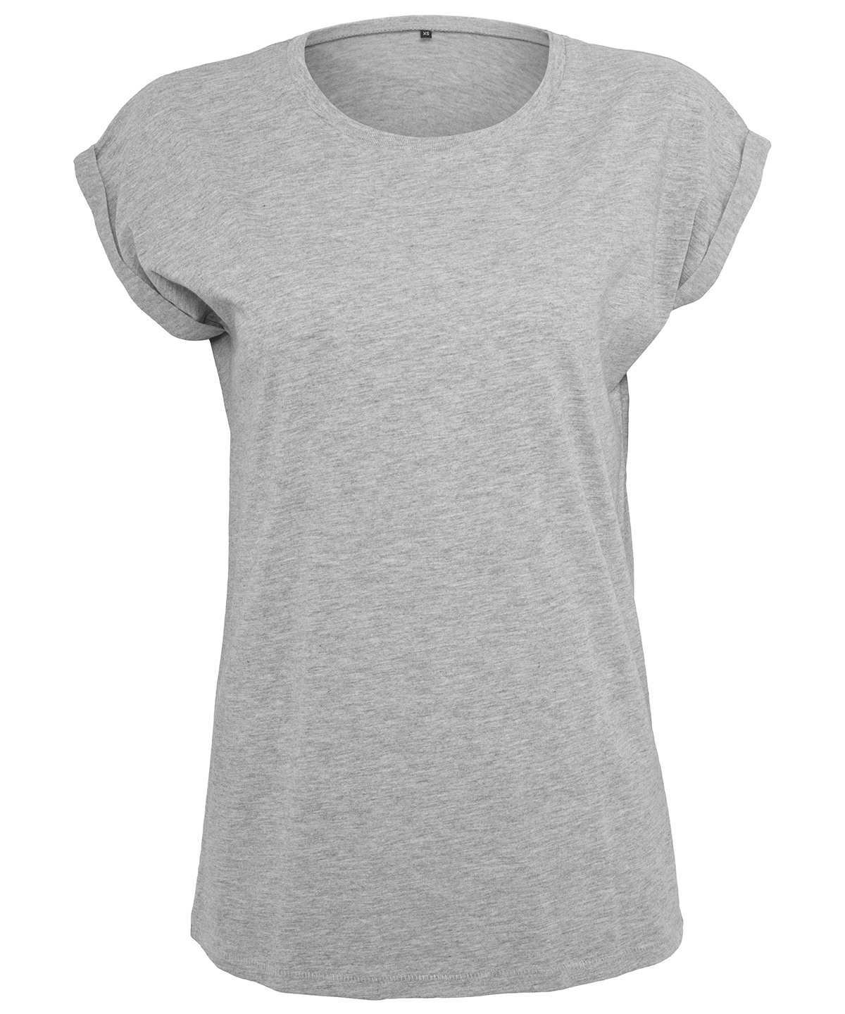 Women's extended shoulder tee - Heather Grey