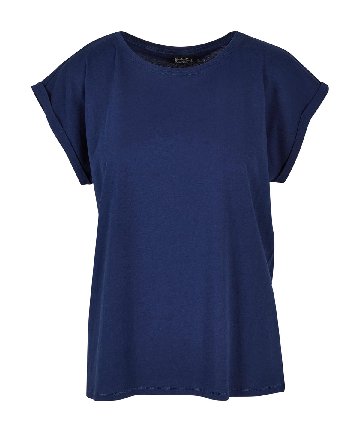 Women's extended shoulder tee - Light Navy