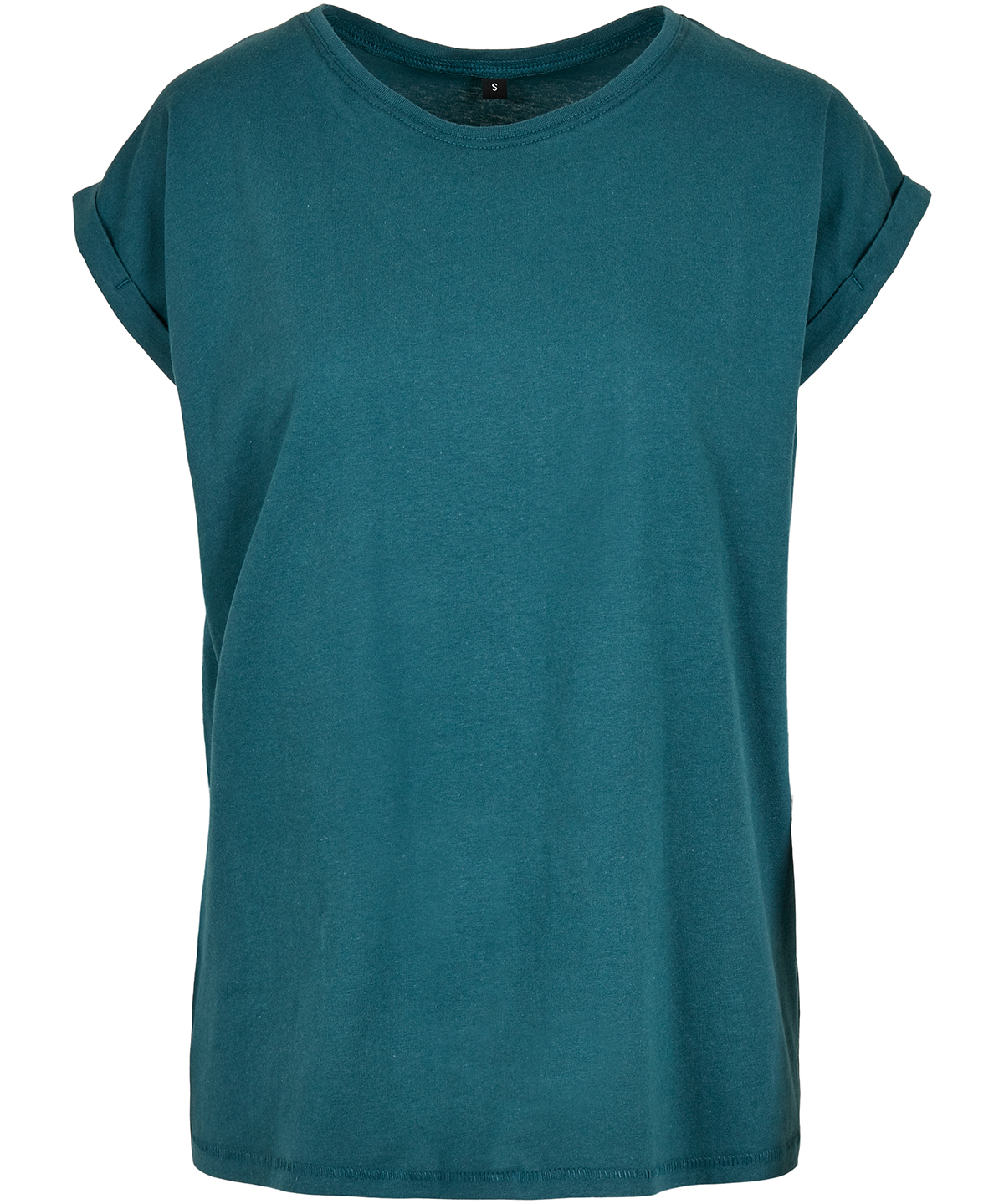 Women's extended shoulder tee - Teal