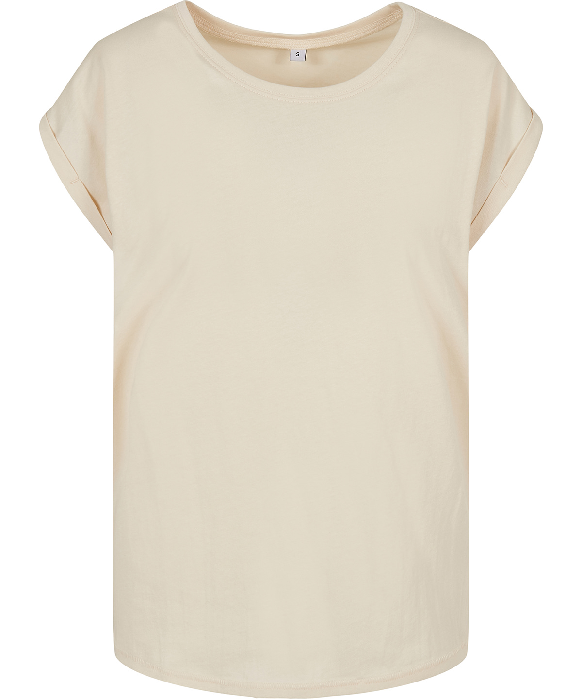 Women's extended shoulder tee - White Sand