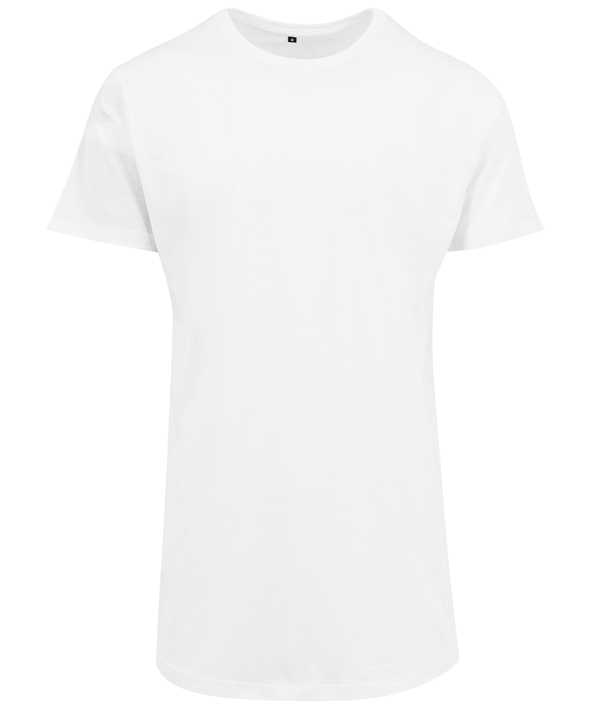 Shaped long tee - White