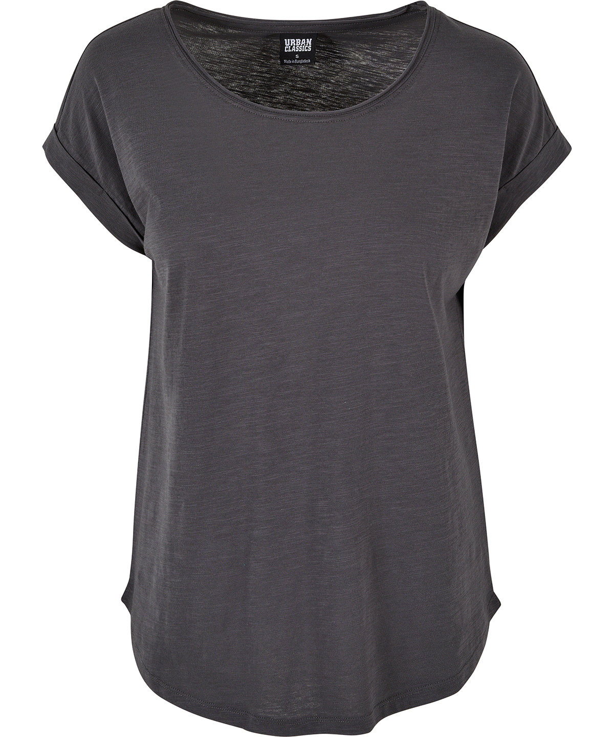 Women's long slub tee - Dark Shadow
