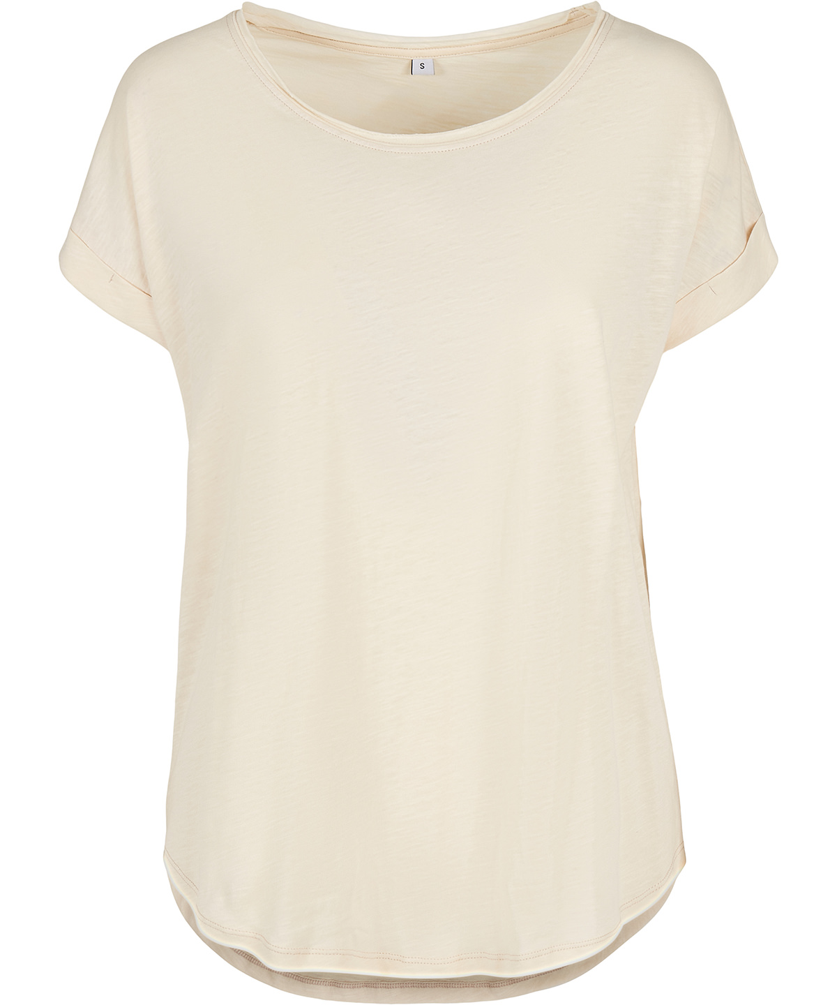 Women's long slub tee - White Sand