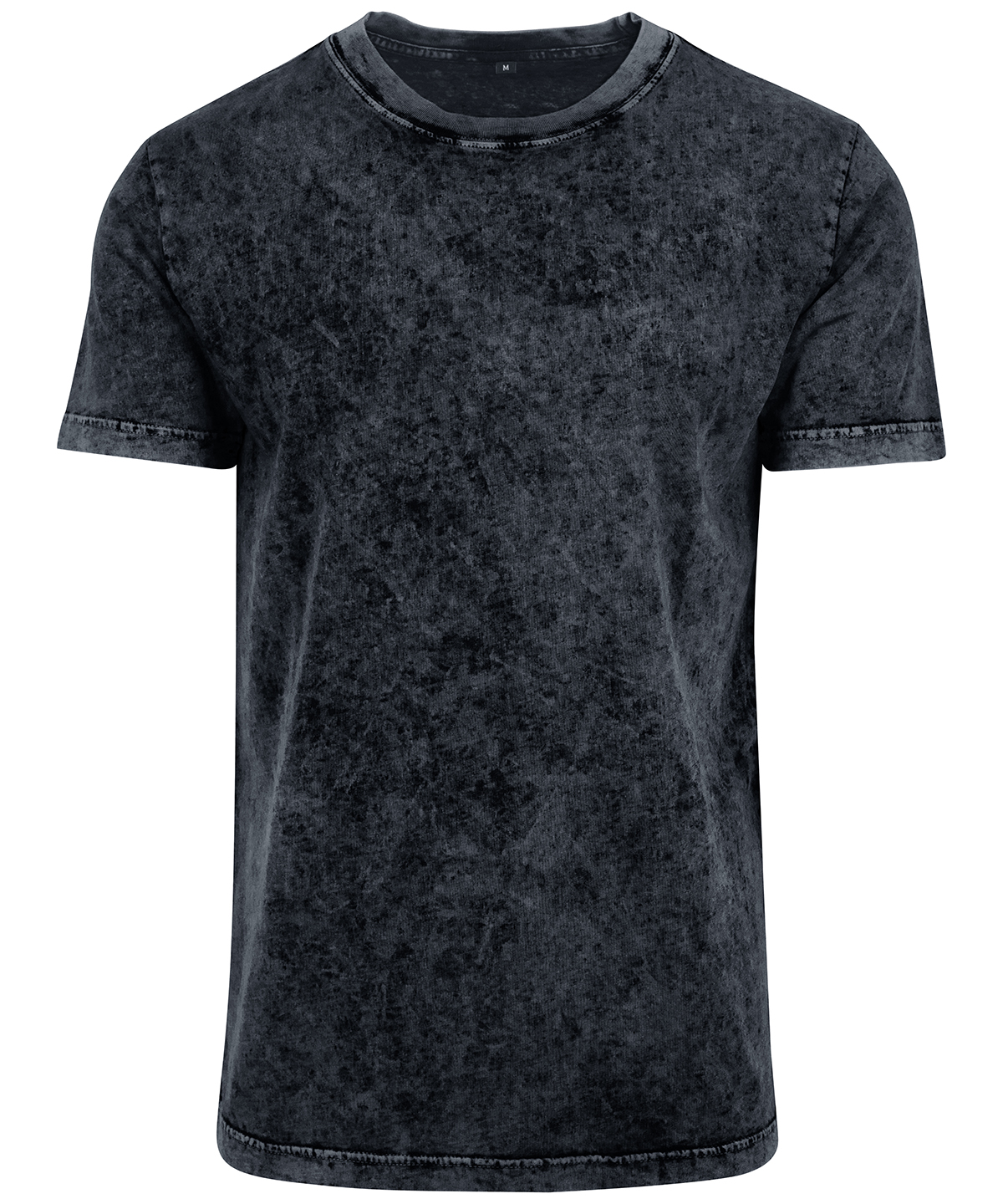 Acid washed tee - Dark Grey/White