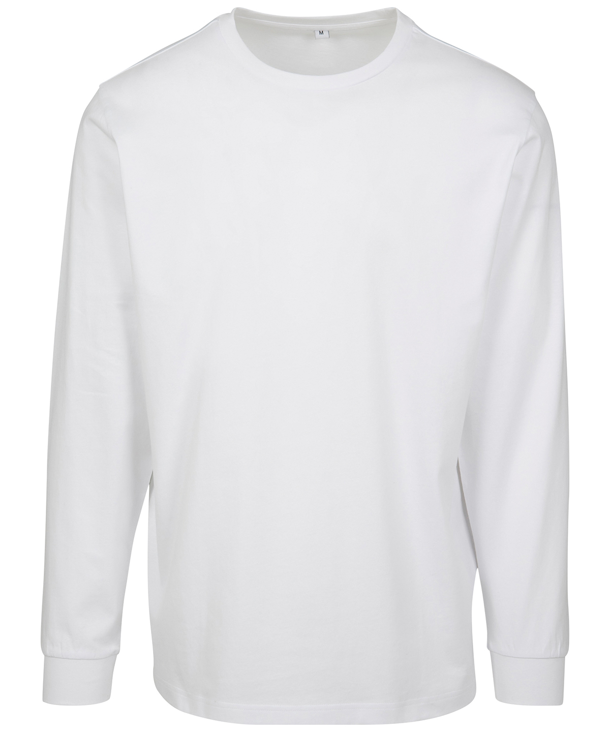 Long sleeve with cuff rib - White