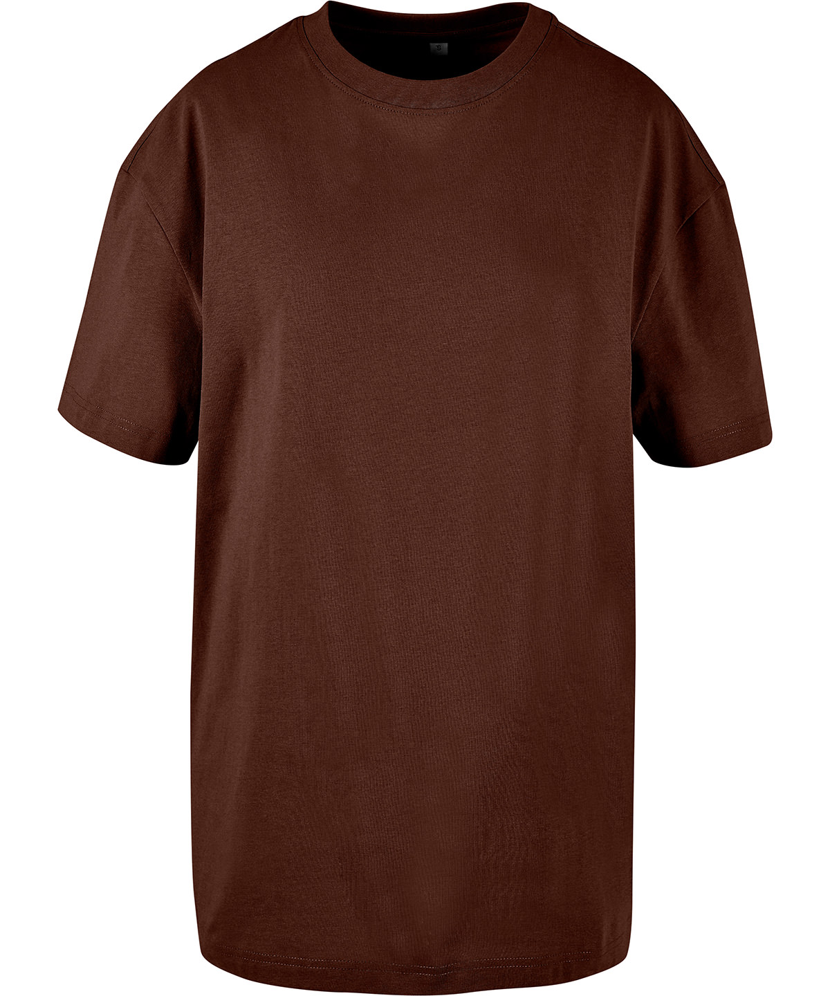 Women's oversized boyfriend tee - Chocolate Brown