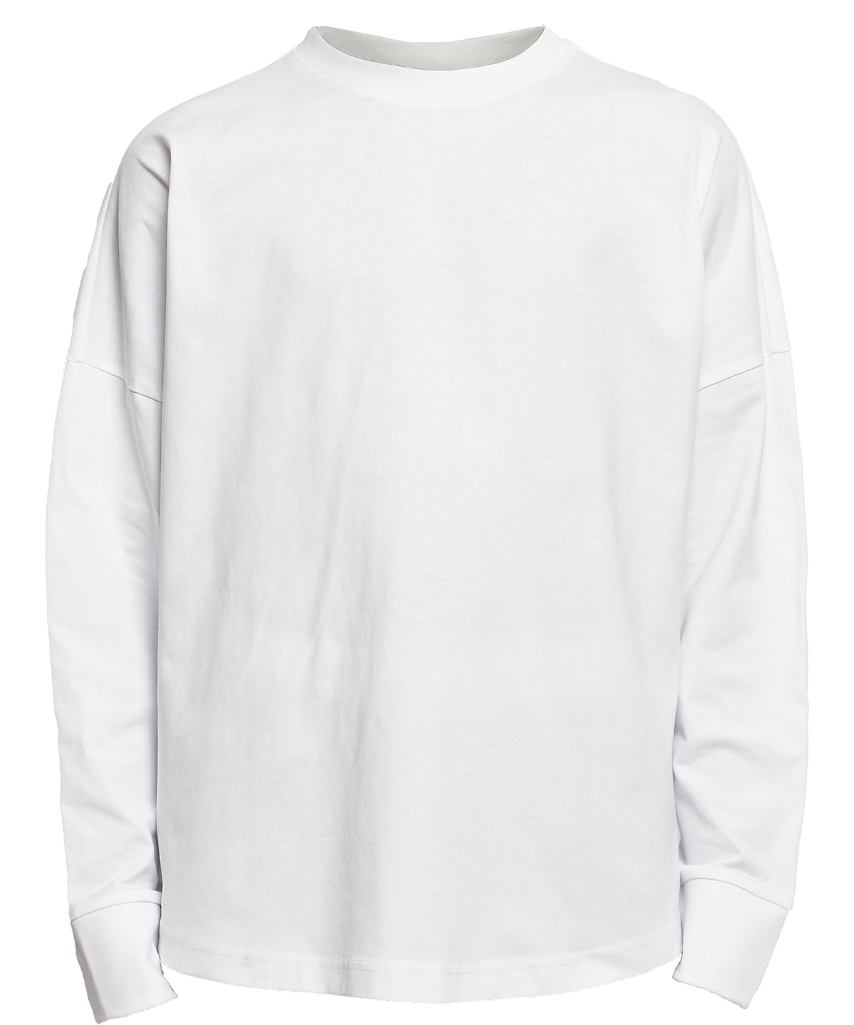 Oversize cut on sleeve long sleeve - White