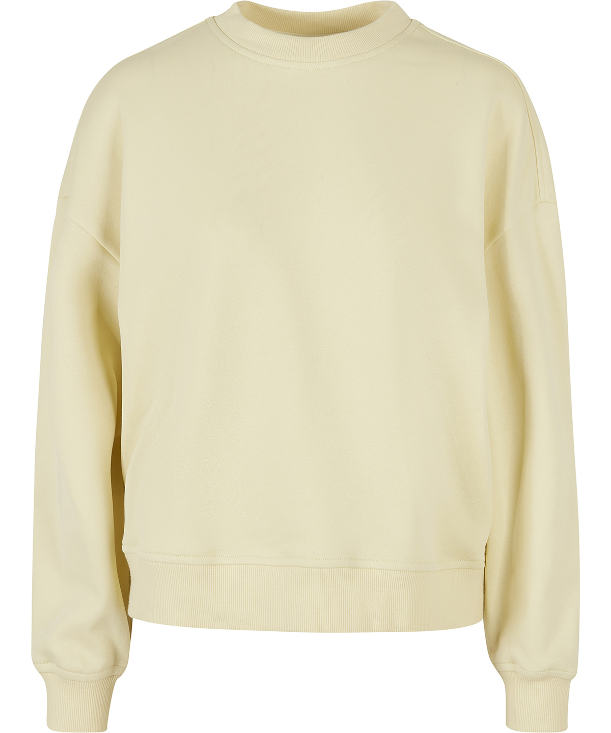 Women’s oversized crew neck sweatshirt - Soft Yellow