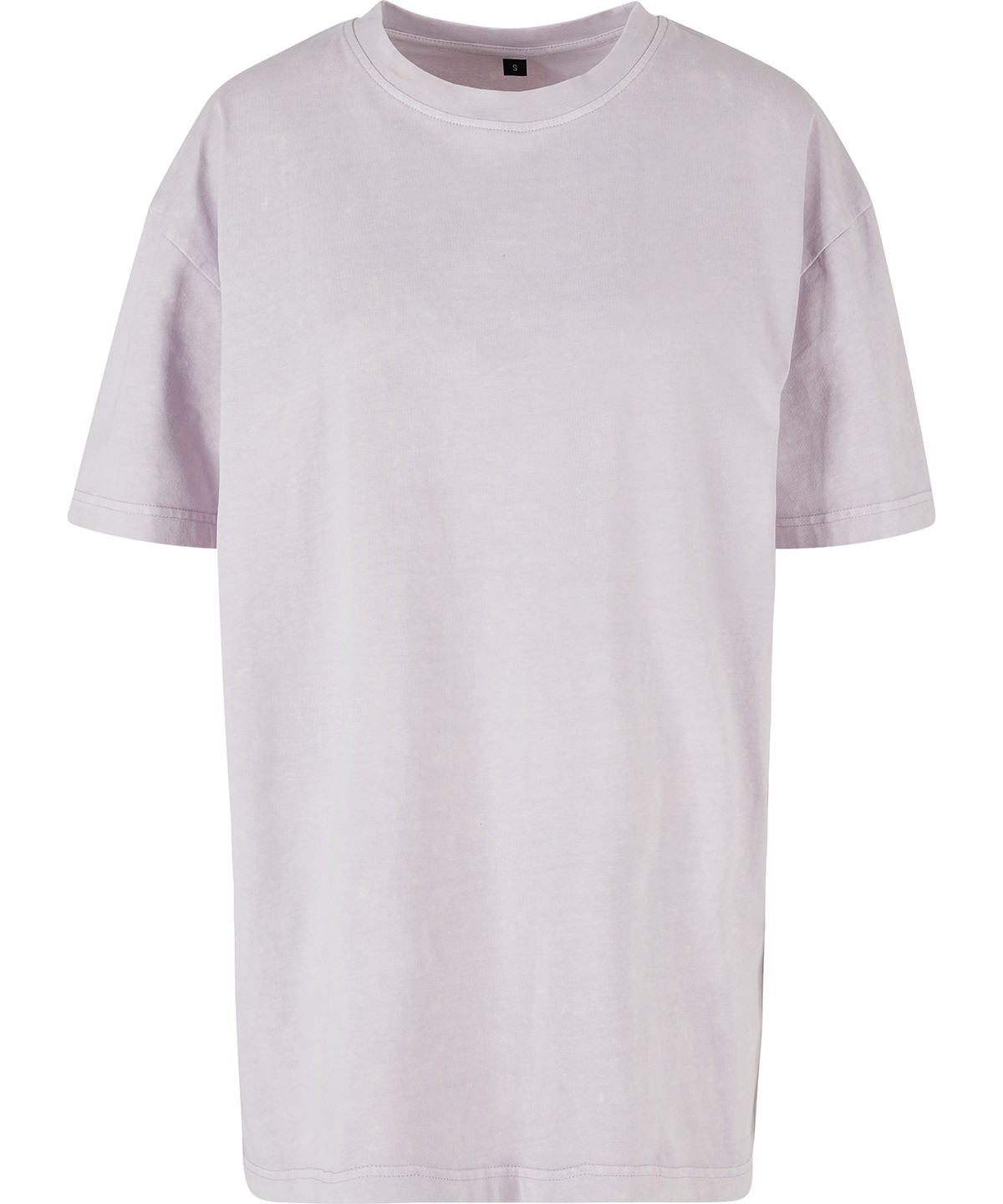 Women’s oversized acid wash tee - Soft Lilac