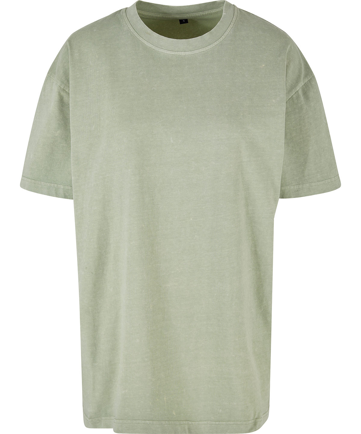Women’s oversized acid wash tee - Soft Salvia