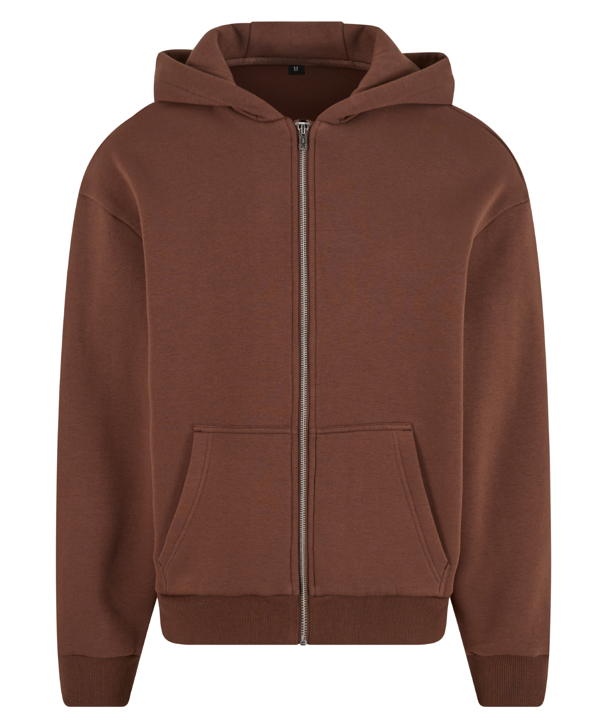 Fluffy zip hoodie - Chocolate Brown