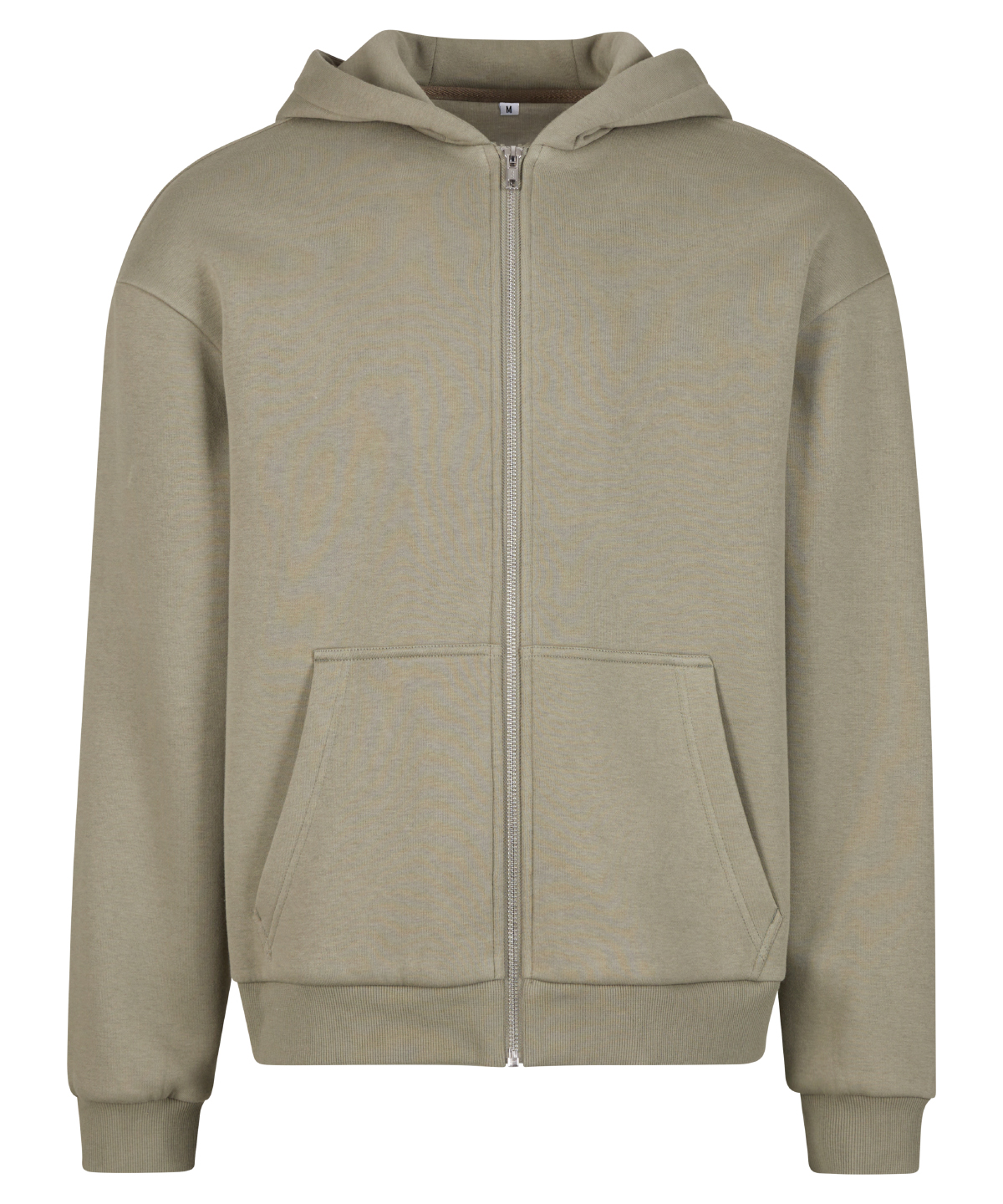 Fluffy zip hoodie - Pale Olive