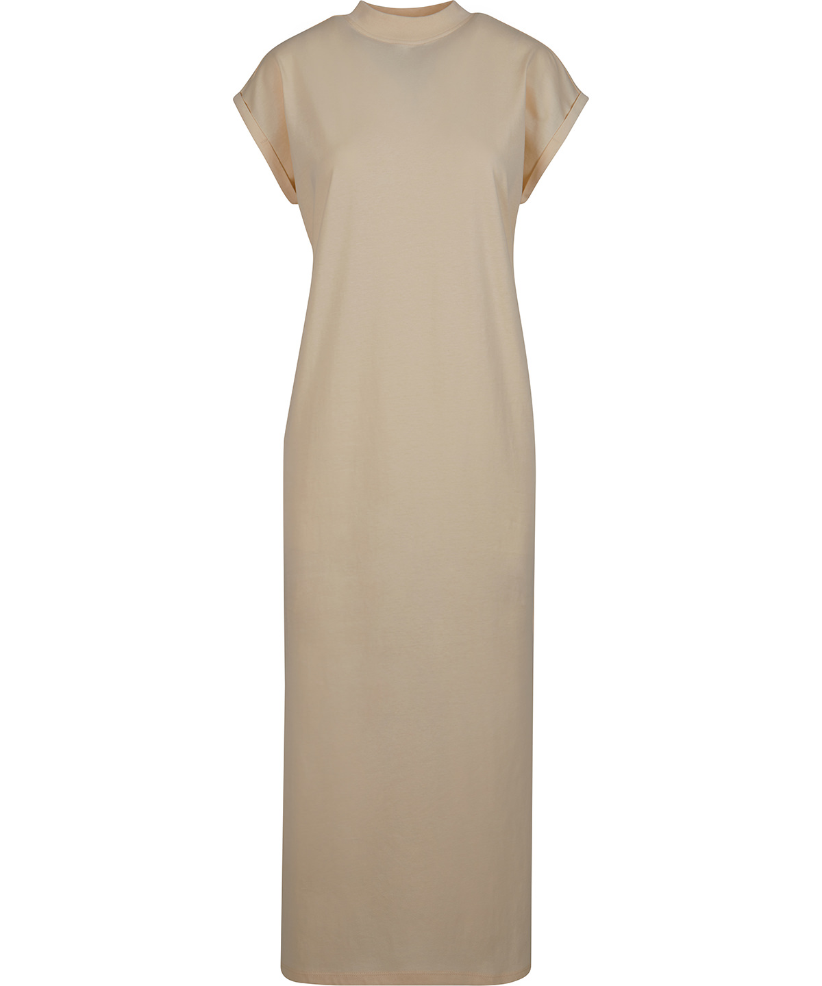 Women’s long extended shoulder dress - White Sand