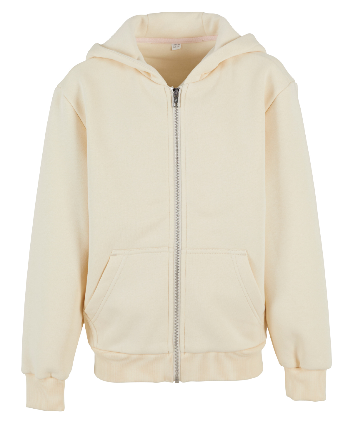 Kids fluffy zip hoodie - White Sand
