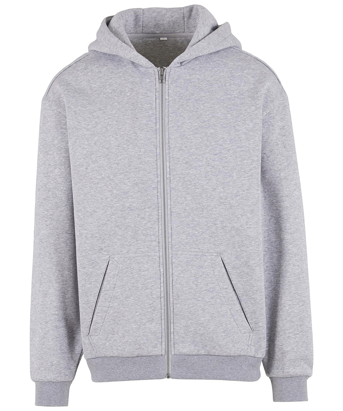 Loose-fit zip hoodie - Heather Grey