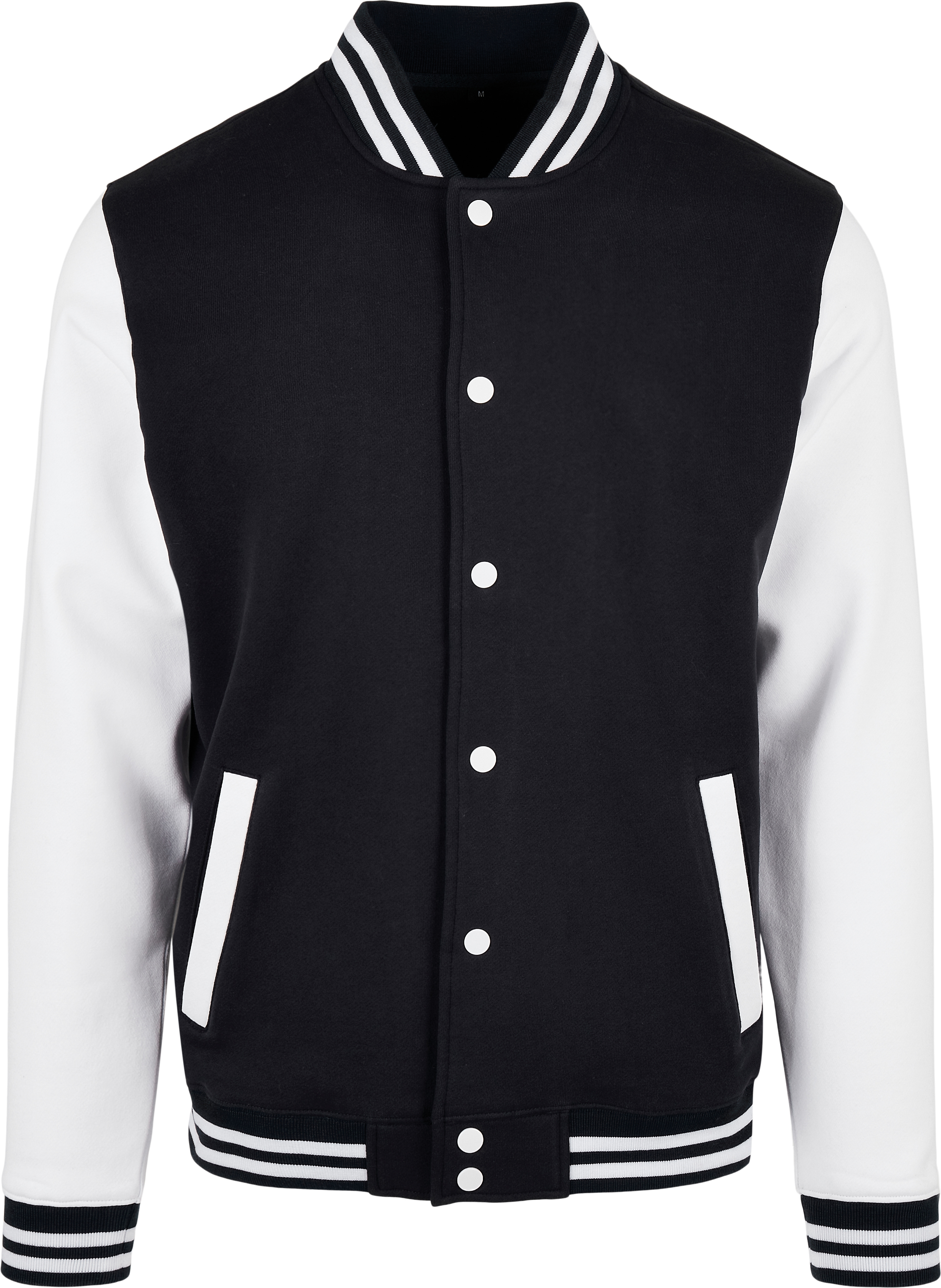 Basic college jacket - Black/White